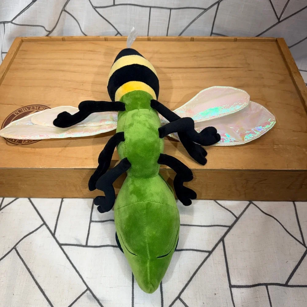 Alien Fresh Jerky‎ Green Bee Plush Iridescent Wings Stuffed Animal Baker CA 15in